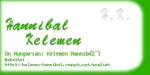 hannibal kelemen business card